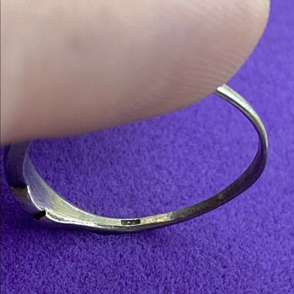 💛Vintage 925 Silver Leaf Design Ring - Picture 3 of 6
